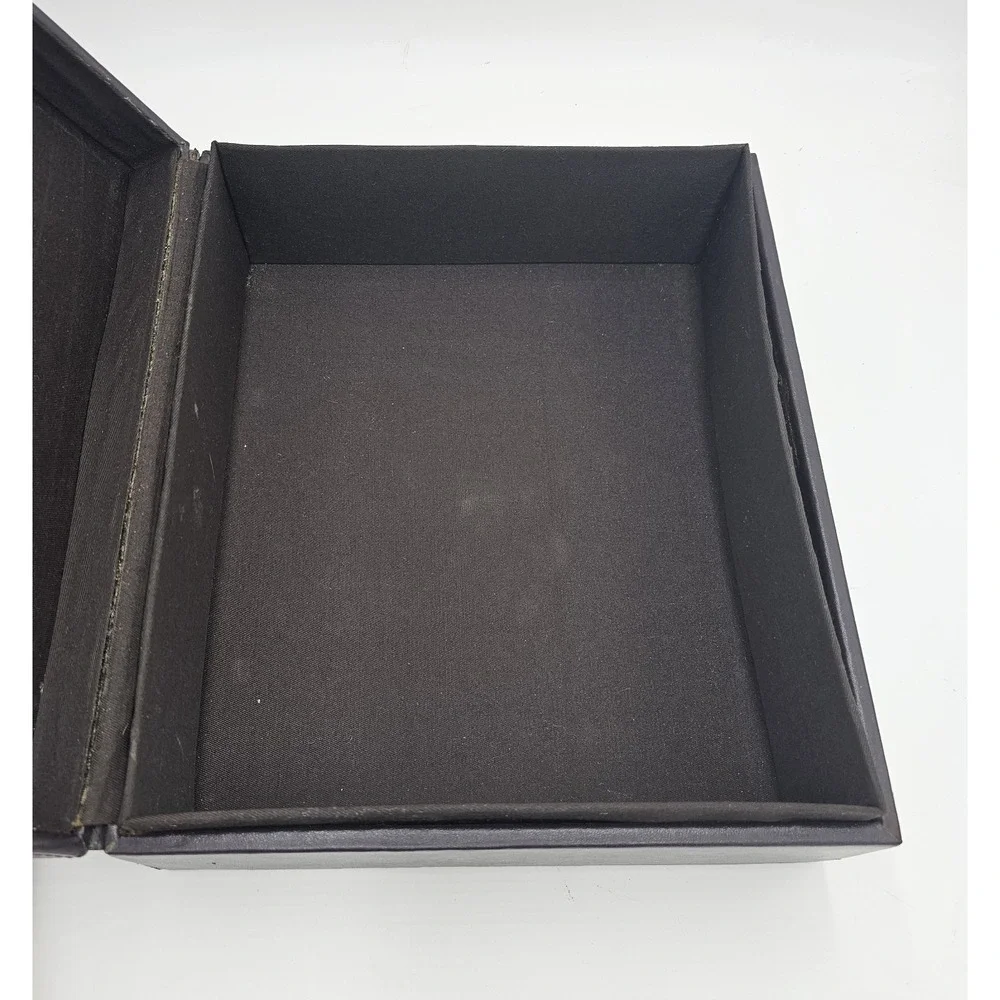 Brown Leather Photo Keepsake Storage Box With 2 Matching 3-Ring Binders